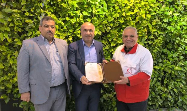 دیدار مدیرکل جمعیت هلالاحمر خوزستان با مدیرعامل شرکت بهرهبرداری نفت و گاز آغاجاری دیدار مدیرکل جمعیت هلالاحمر خوزستان با مدیرعامل شرکت بهرهبرداری نفت و گاز آغاجاری